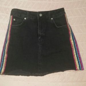 Top shop Moto black skirt